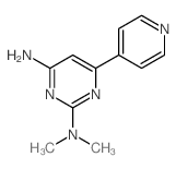 2,4-Pyrimidinediamine,N2,N2-dimethyl-6-(4-pyridinyl)-结构式