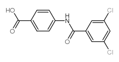 Benzoic acid, 4-[(3,5-dichlorobenzoyl)amino]- structure