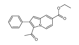 ethyl 3-acetyl-2-phenylindolizine-7-carboxylate Structure