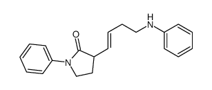 3-(4-anilinobut-1-enyl)-1-phenylpyrrolidin-2-one Structure