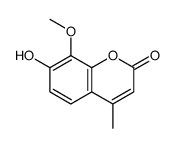 7-hydroxy-8-methoxy-4-methylchromen-2-one结构式