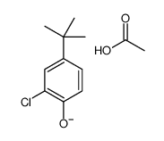 Chloro-4-(1,1-dimethylethyl)phenol acetate结构式