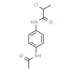 N-[4-(Acetylamino)phenyl]-2-chloropropanamide Structure