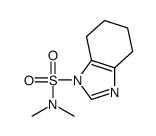 N,N-dimethyl-4,5,6,7-tetrahydrobenzimidazole-1-sulfonamide结构式