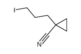 5-Jod-2,2-dimethylen-pentannitril Structure