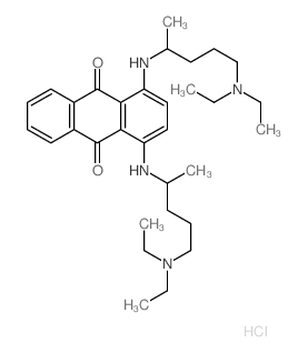 1,4-bis(5-diethylaminopentan-2-ylamino)anthracene-9,10-dione结构式