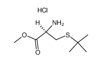 S-(1,1-dimethylethyl)-L-cysteine methyl ester hydrochloride结构式