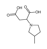 2-(3-methylpyrrolidin-1-yl)butanedioic acid结构式