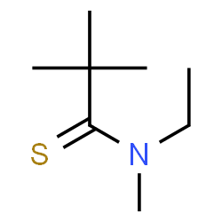 Propanethioamide,N-ethyl-N,2,2-trimethyl- Structure