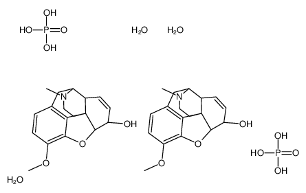 (4R,4aR,7S,7aR,12bS)-9-methoxy-3-methyl-2,4,4a,7,7a,13-hexahydro-1H-4,12-methanobenzofuro[3,2-e]isoquinoline-7-ol,phosphoric acid,trihydrate picture