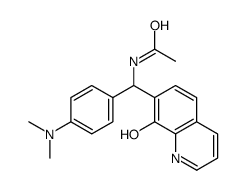 N-[[4-(dimethylamino)phenyl]-(8-hydroxyquinolin-7-yl)methyl]acetamide Structure