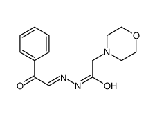 2-morpholin-4-yl-N-[(E)-phenacylideneamino]acetamide结构式