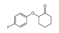 2-(4-fluorophenoxy)cyclohexan-1-one结构式