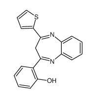 2-(4-thiophen-2-yl-3H-benzo[b][1,4]diazepin-2-yl)-phenol Structure