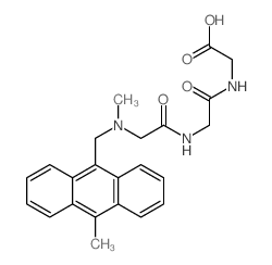 2-[[2-[[2-[methyl-[(10-methylanthracen-9-yl)methyl]amino]acetyl]amino]acetyl]amino]acetic acid结构式