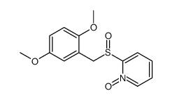 2-[(2,5-dimethoxyphenyl)methylsulfinyl]-1-oxidopyridin-1-ium Structure