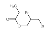 2,3-dibromopropyl propanoate Structure