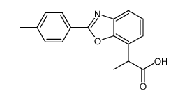 2-[2-(4-methylphenyl)-1,3-benzoxazol-7-yl]propanoic acid结构式
