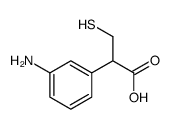 2-(3-Aminophenyl)-3-sulfanylpropanoic acid结构式