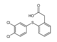 2-[2-(3,4-dichlorophenyl)sulfanylphenyl]acetic acid Structure