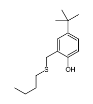 4-tert-butyl-2-(butylsulfanylmethyl)phenol结构式