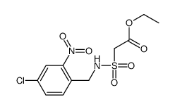 ethyl 2-[(4-chloro-2-nitrophenyl)methylsulfamoyl]acetate Structure