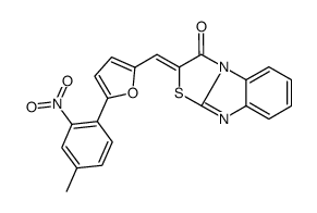 (2E)-2-[[5-(4-methyl-2-nitrophenyl)furan-2-yl]methylidene]-[1,3]thiazolo[3,2-a]benzimidazol-1-one结构式