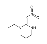 2-(nitromethylidene)-1-propan-2-yl-1,3-diazinane结构式