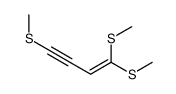 1,1,4-tris(methylsulfanyl)but-1-en-3-yne结构式