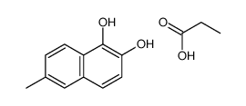 6-methylnaphthalene-1,2-diol,propanoic acid Structure