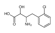 (2RS,3RS)-3-amino-2-hydroxy-4-o-chlorophenylbutanoic acid Structure