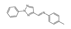 N-(4-methylphenyl)-1-(2-phenyltriazol-4-yl)methanimine Structure