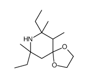 7,9-diethyl-6,7,9-trimethyl-1,4-dioxa-8-azaspiro[4.5]decane Structure