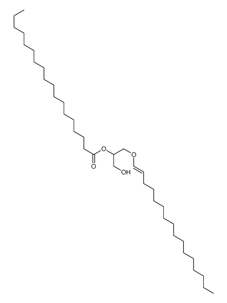 (1-hexadec-1-enoxy-3-hydroxypropan-2-yl) octadecanoate结构式