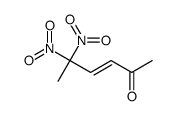 5,5-dinitrohex-3-en-2-one Structure