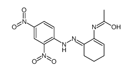 N-[6-[(2,4-dinitrophenyl)hydrazinylidene]cyclohexen-1-yl]acetamide结构式