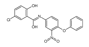 5-chloro-2-hydroxy-N-(3-nitro-4-phenoxyphenyl)benzamide结构式