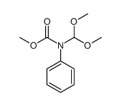 methyl N-(dimethoxymethyl)-N-phenylcarbamate结构式