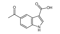 5-Acetyl-indole-3-carboxylic acid结构式