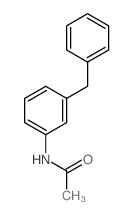 Acetamide,N-[3-(phenylmethyl)phenyl]- structure
