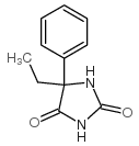 2,4-Imidazolidinedione,5-ethyl-5-phenyl- Structure