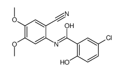 5-chloro-N-(2-cyano-4,5-dimethoxyphenyl)-2-hydroxybenzamide Structure