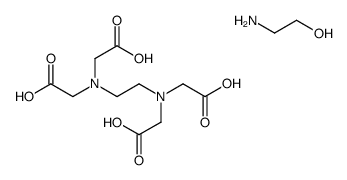 N,N'-ethylenebis[N-(carboxymethyl)glycine], compound with 2-aminoethanol结构式