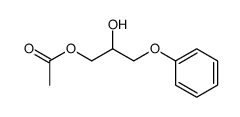 Acetic acid 2-hydroxy-3-phenoxypropyl ester Structure