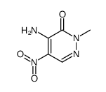 4-amino-2-methyl-5-nitropyridazin-3-one结构式