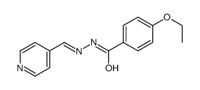 4-ethoxy-N-(pyridin-4-ylmethylideneamino)benzamide结构式