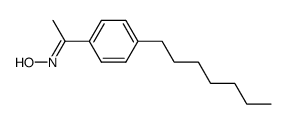 1-(4-heptyl-phenyl)-ethanone oxime结构式