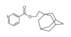 2-(1-adamantyl)ethyl pyridine-3-carboxylate结构式