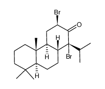 12β,14α-dibromo-totaran-13-one Structure