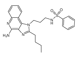 N-[3-(4-amino-2-butyl-1H-imidazo[4,5-c]quinolin-1-yl)-propyl]-benzenesulfonamide结构式